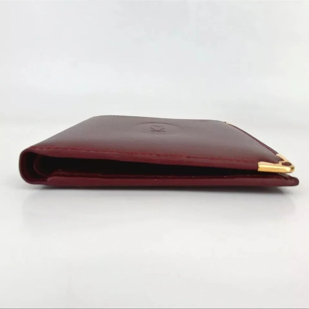 AUTH Must De Cartier Leather Bifold Wallet - Picture 3 of 11